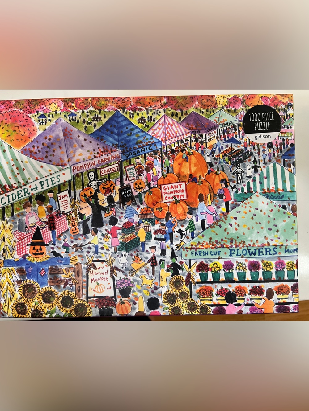 Galison Michael Storrings Harvest Market Puzzle- 1000 pcs